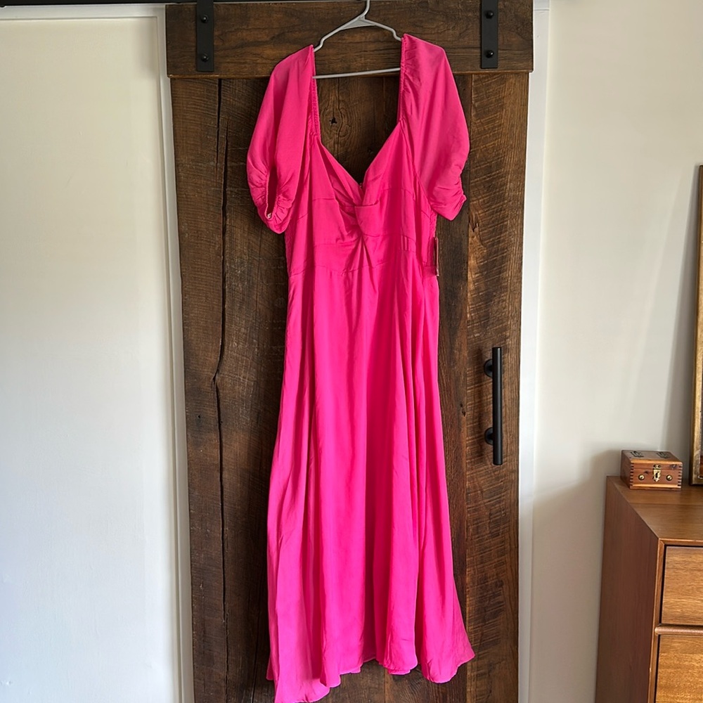 Hot pink plus size dress new with tags